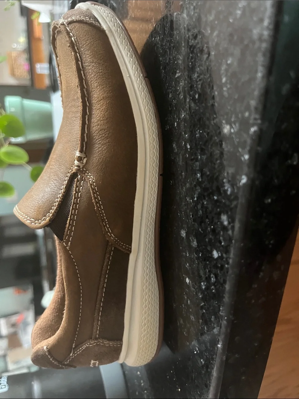 Florsheim Brown Leather Slip-On Moccasin Kids Dress Shoes